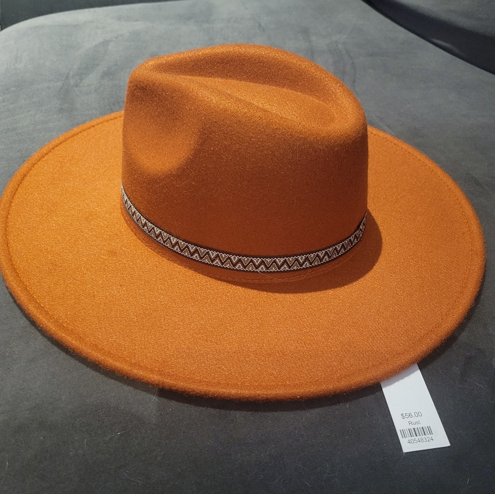 Western hat in rust